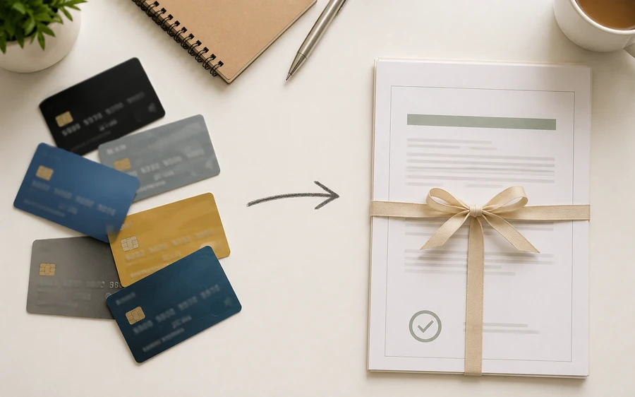 Debt consolidation — replacing multiple credit cards with one P2P loan