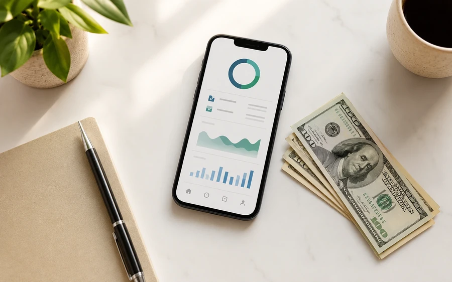 P2P personal lending network illustration