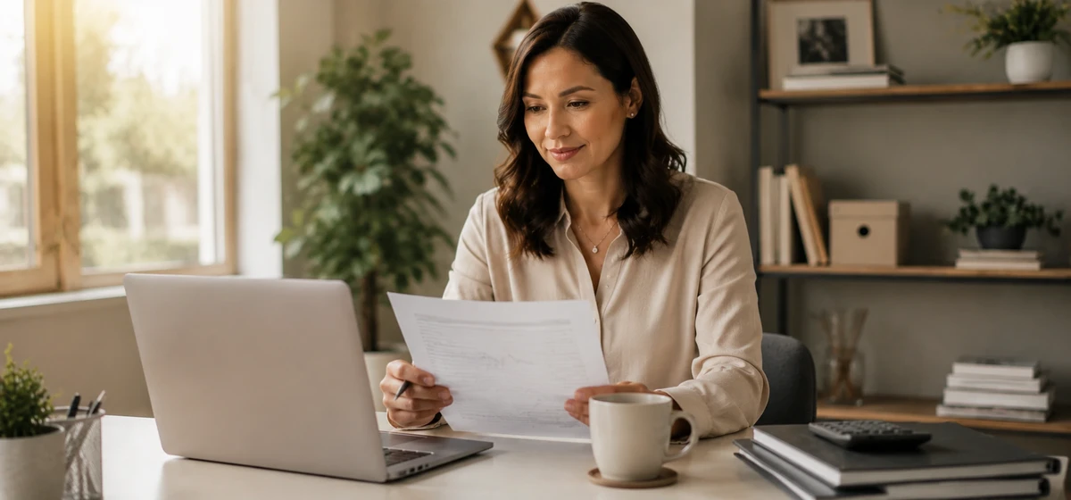 Person reviewing credit score report for Prosper personal loan eligibility